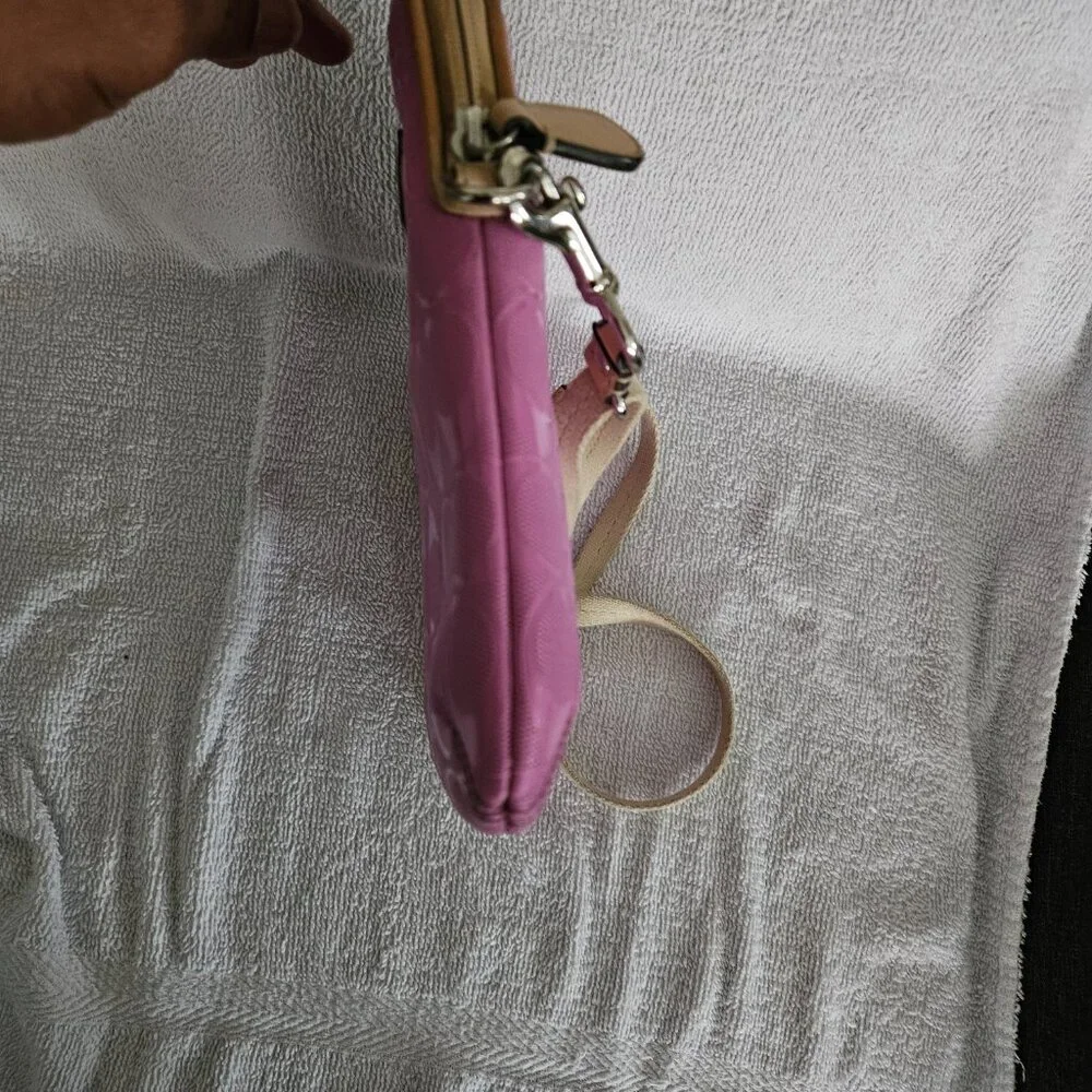 Coach Pink Tablet Case with Crossbody Strap